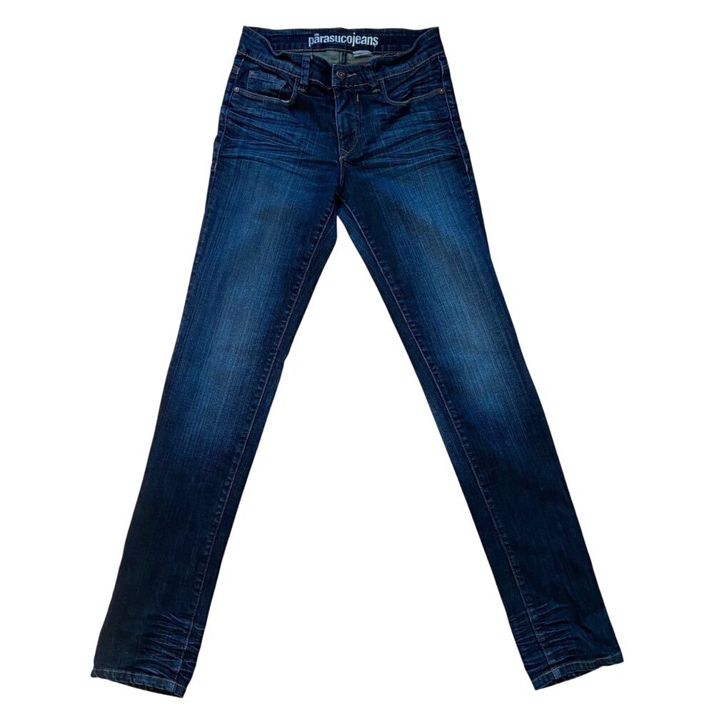 Parasuco jeans 205-RJO Womens high rise slim Dark Wash Size 27 WLB 014-E